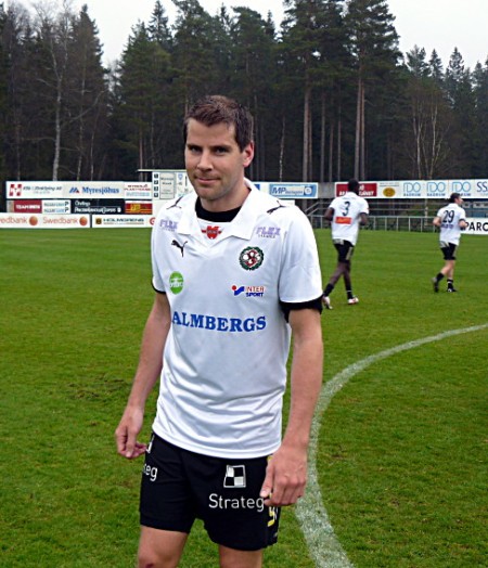 Stefan avgjorde cupmatchen mot Myresjö med ett skott från straffområdesgränsen. 